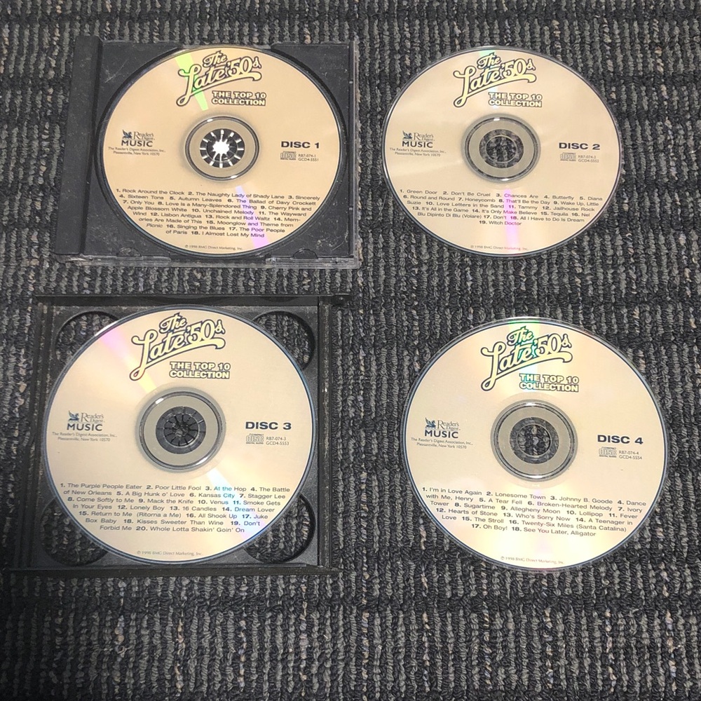 🚚 The Late 50s Collection CD Set - 4 Discs